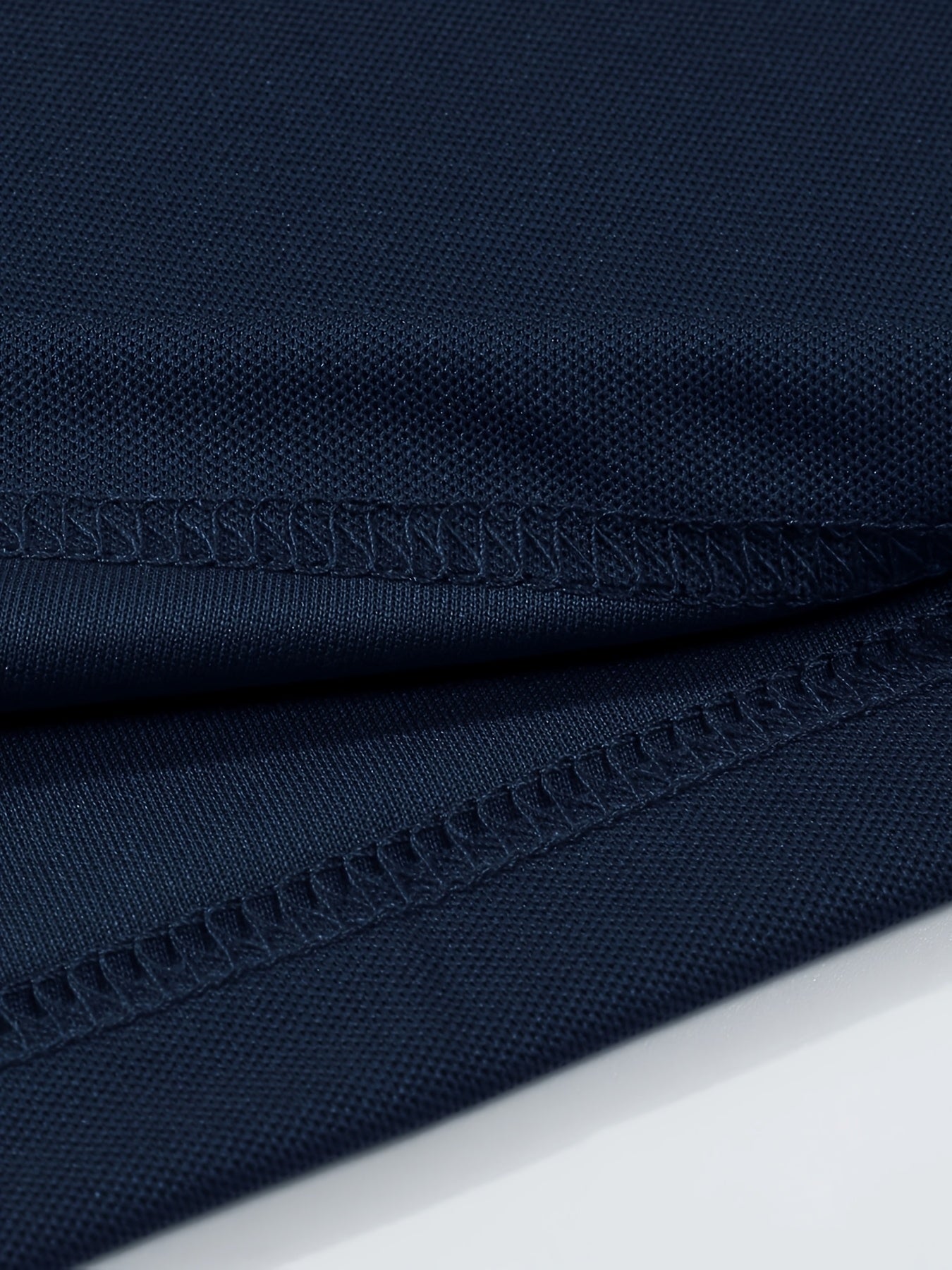 Men'S Navy & White Striped Polo Shirt - Casual Summer Golf Shirt with Short Sleeves, Button-Up, and Collared Design, Perfect for Outdoor Activities and Gifts, Casual Summer Wear | Casual Style | Polyester Fabric