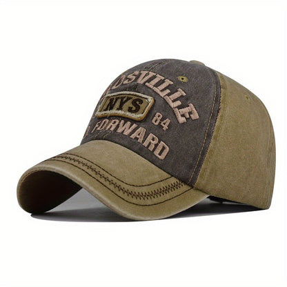 New Fashionable Trendy Hat with Letter Embroidery Baseball Cap Made Old Outdoor Men's Duckbill Cap