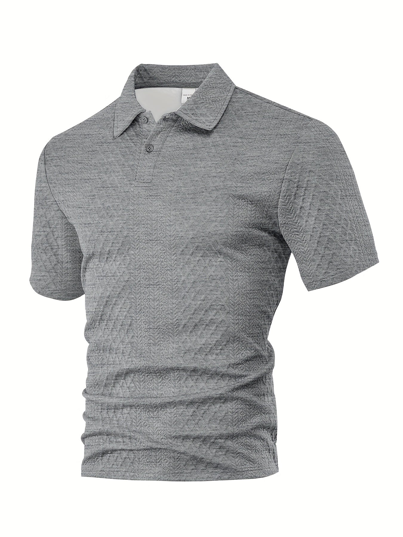 Men'S New Trendy Polo Shirt, Outdoor Casual Sports Button-Up, Striped Collared Top.