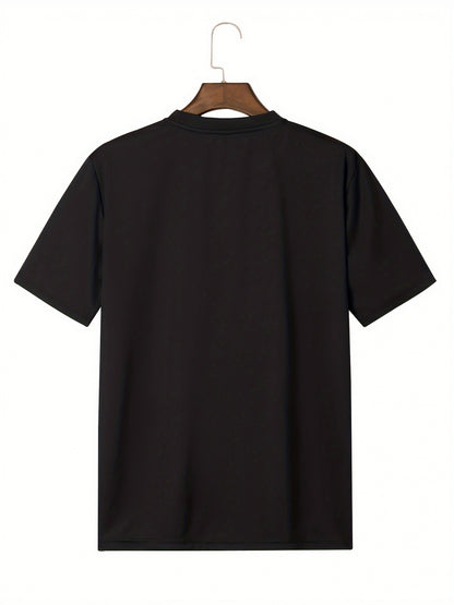 Men's 100% Cotton Casual Graphic T-Shirt - \