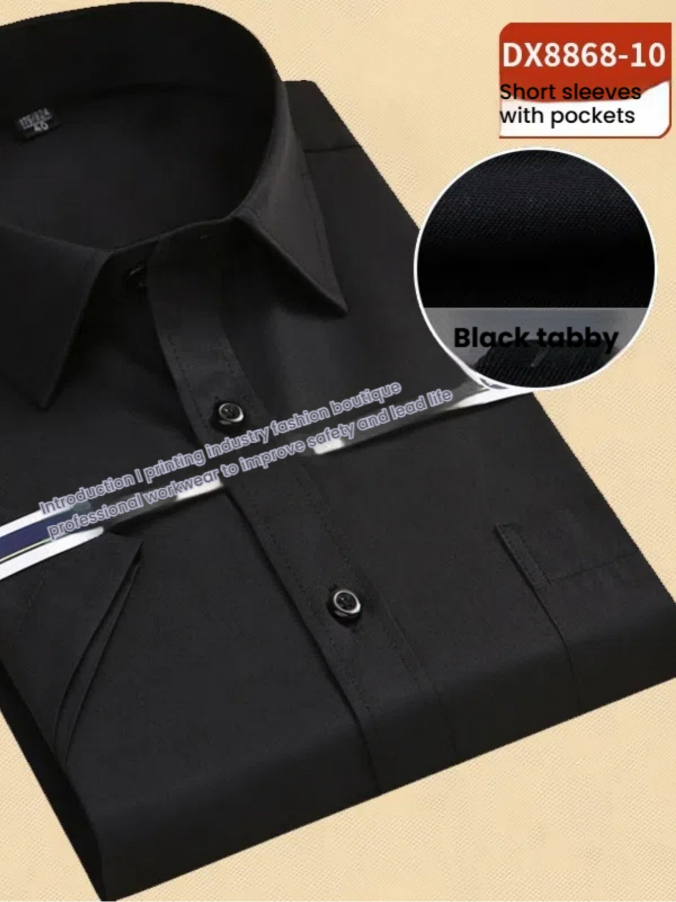 Men'S Solid Color Short Sleeve Dress Shirt - Business Casual Button-Up with Collar, Regular Fit for Office, Parties & Casual Outings (Spring\u002FFall), Short Sleeve Dress Shirt, Spring Fall Attire, Classic Collar, Nonstretch Fabric