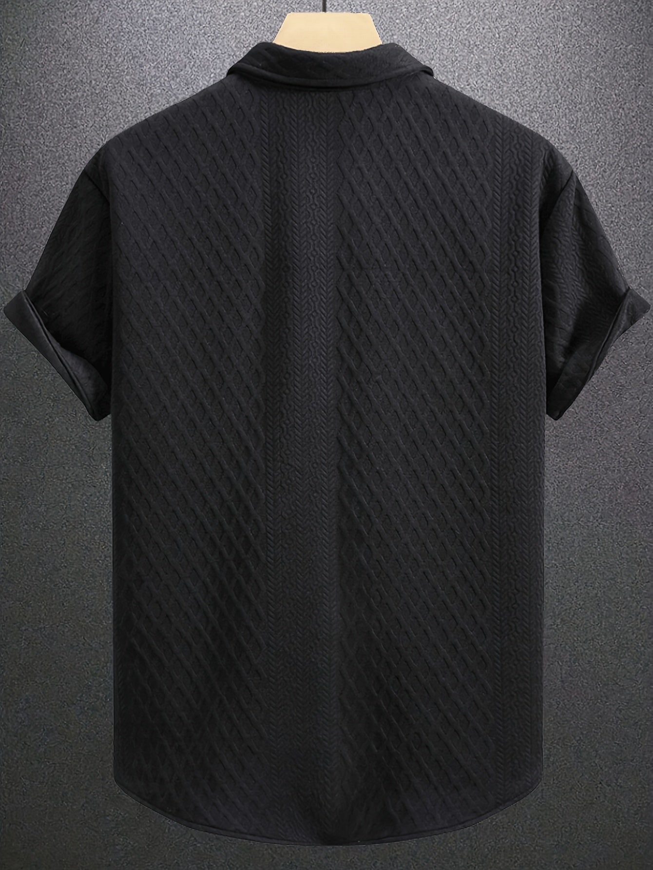 Men's Casual Short Sleeve Golf Shirt - Breathable Striped Pattern, Machine Washable Regular Fit for Summer Outdoor Hiking & Sports, Leisure Clothing | Classic Style | Nontransparent Material