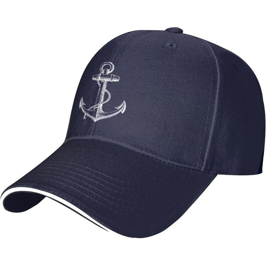 Nautical Knot Anchor Baseball Cap Men Women Adjustable Peaked Sandwich Dad Hats Golf Hat