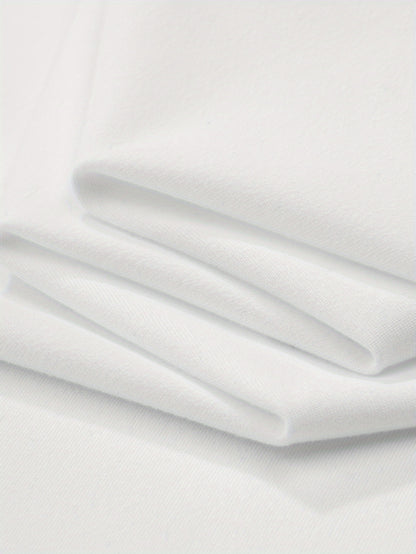 Xingmengzhi OBM Men's California Los Angeles Graphic T-Shirt - White with Green Print, Regular Fit Short Sleeve Casual Tee for Spring Summer Fall, Outdoor & Casual Attire