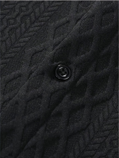 Men's Casual Short Sleeve Golf Shirt - Breathable Striped Pattern, Machine Washable Regular Fit for Summer Outdoor Hiking & Sports, Leisure Clothing | Classic Style | Nontransparent Material