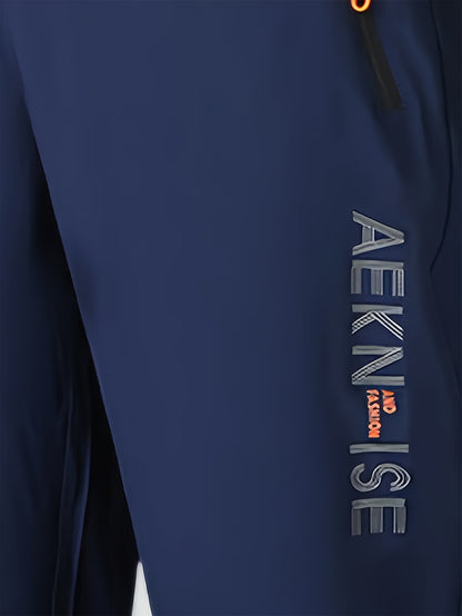 1pc Ice Slippy Fiber Fabric Casual Men's Quick-Dry Five-Pocket Summer Shorts Suitable for Running, Fitness, Basketball, etc