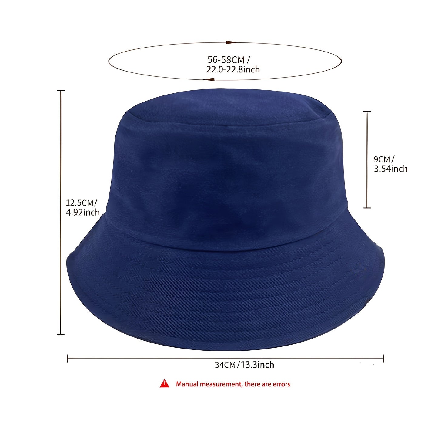 1pc Elegant Cotton Blend Bucket Hat with Bull Logo Print, Reversible Outdoor Casual Cap, Gift for Dad