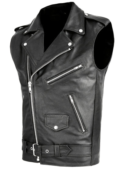 Gilet élégant pour homme - Sans manches, zippé, design multi-poches pour les vêtements de rue d'extérieur, confortable et décontracté, gilet décontracté pour les vêtements de rue | Gilet élégant | Jacke zippée
