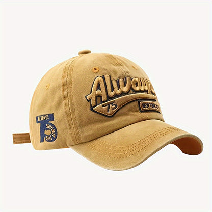 Set of 6 Trendy Embroidered Caps - Lightweight, Uv-Resistant, Sweat-Absorbing, Adjustable, Gender-Neutral Outdoor Hat for Hiking, Traveling, Sports, And Daily Use - Ideal for Both Men And Women